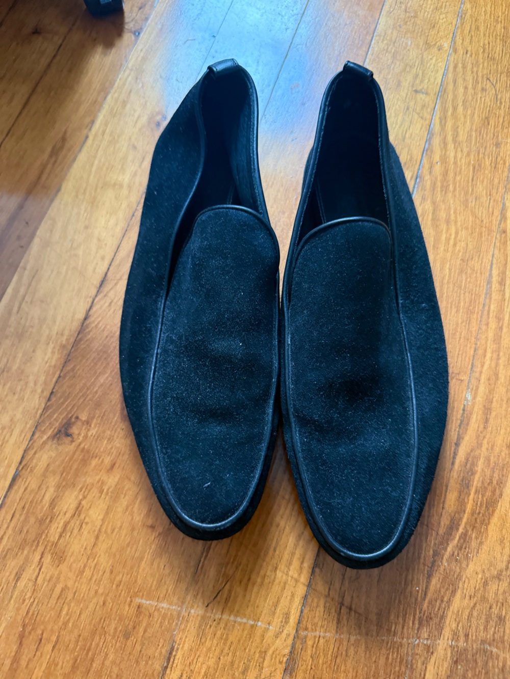 Jack Erwin Black Women’s Suede Loafers